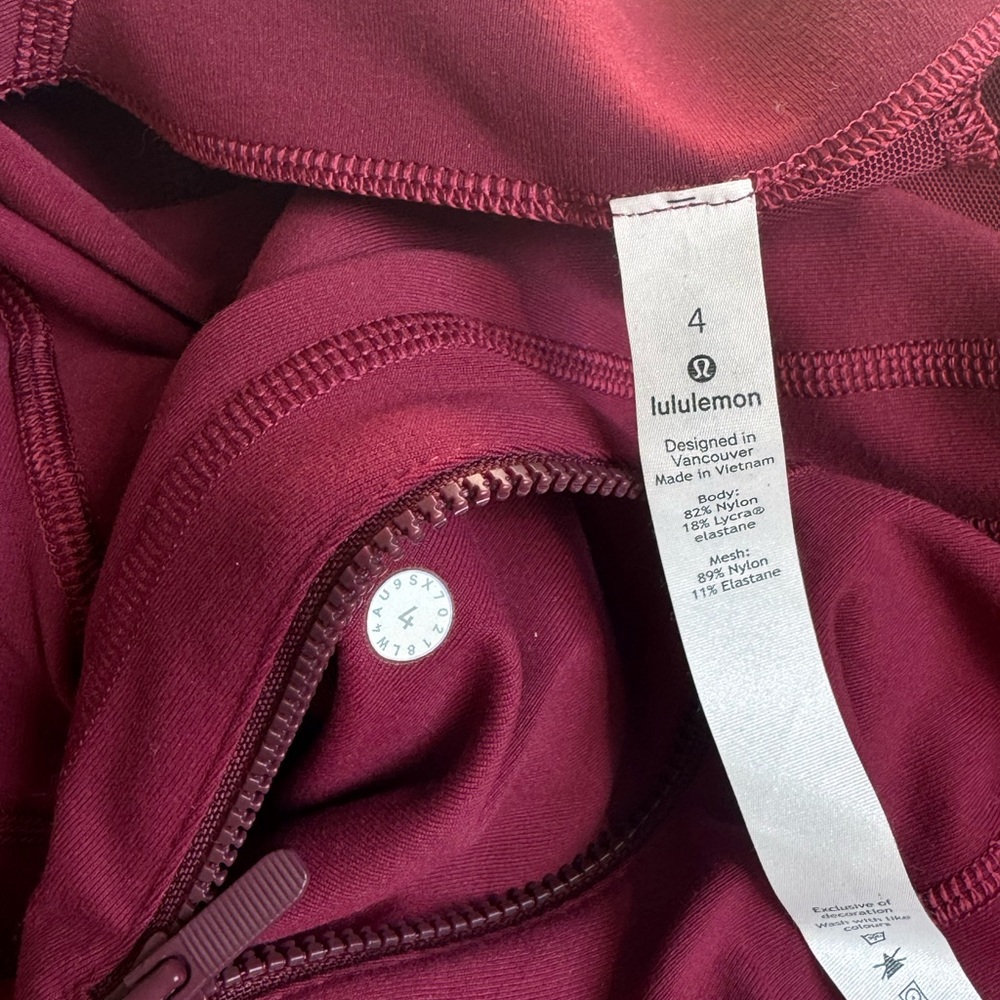 Lululemon Define Jacket - Red, Size 4! - Picture 9 of 9
